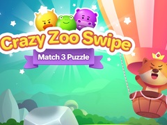 খেলা Crazy Zoo Swipe Match 3 Puzzle