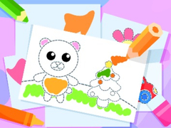 খেলা Toddler Drawing: Cute Pig