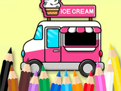 খেলা Coloring Book: Ice Cream Car