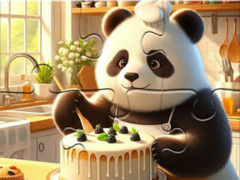 খেলা Jigsaw Puzzle: Panda Baker