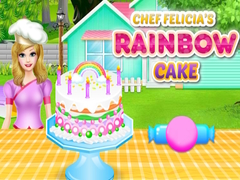 খেলা Chef Felicia`s Rainbow Cake