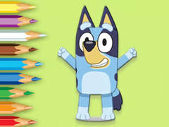 খেলা Coloring Book: Happy Bluey