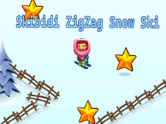 খেলা Skibidi ZigZag Snow Ski