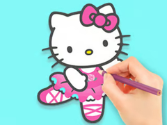 খেলা Coloring Book: Hello Kitty Dancing