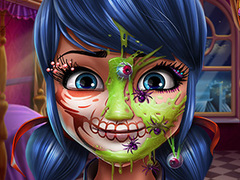 খেলা Dotted Girl Halloween Makeup