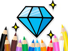 খেলা Coloring Book: Shining-Diamond