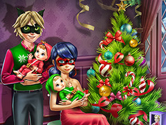 খেলা Dotted Girl Family Christmas