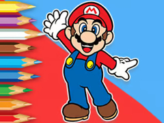 খেলা Coloring Book: Mario Happy Skating