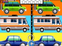 খেলা Cartoon Cars Spot The Difference