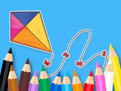 খেলা Coloring Book: Bowknot Kite