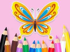 খেলা Coloring Book: Beautiful Butterfly