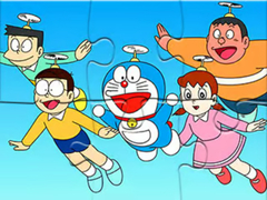 খেলা Jigsaw Puzzle: Doraemon Flying