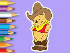 খেলা Coloring Book: Cowboy Winnie
