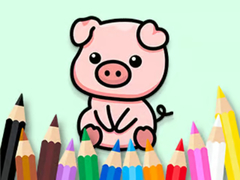 খেলা Coloring Book: Cute Pig 2