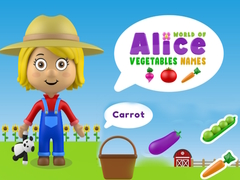 খেলা World of Alice Vegetables Names