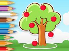 খেলা Coloring Book: Apple Tree