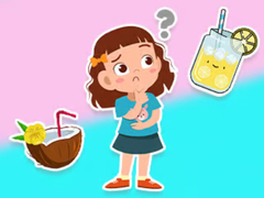 খেলা Kids Quiz: What would you like to drink?