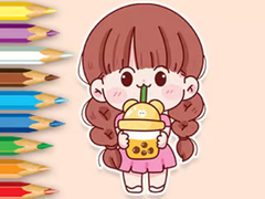 খেলা Coloring Book: Lovely Girl