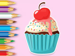 খেলা Coloring Book: Apple Cupcake