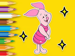 খেলা Coloring Book: Piglet With Balloon