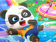 খেলা Jigsaw Puzzle: Baby Panda Water Park