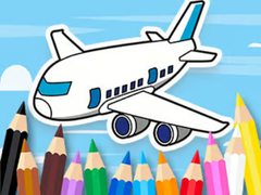 খেলা Coloring Book: Flying Airplane