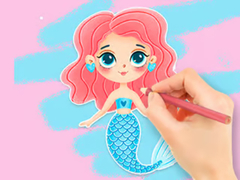 খেলা Coloring Book: Enjoying Mermaid