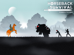 খেলা Horseback Survival Zombies Escape