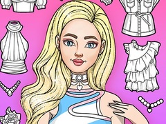 খেলা Girl Coloring Dress Up Games
