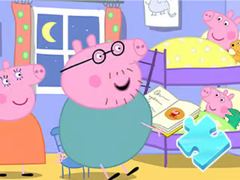 খেলা Jigsaw Puzzle: Peppa Sleeping Story