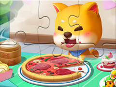 খেলা Jigsaw Puzzle: Pizza Dog