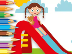 খেলা Coloring Book: Playing Slide