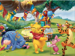 খেলা Jigsaw Puzzle: Winnie The Pooh Party