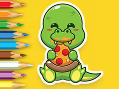 খেলা Coloring Book: Hungry Dinosaurs