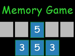 খেলা Memory game
