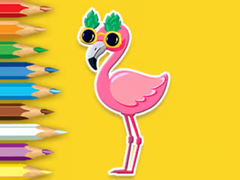 খেলা Coloring Book: Flamingo