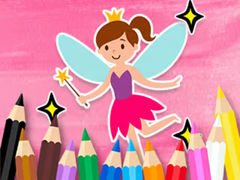 খেলা Coloring Book: Little Pretty Fairy