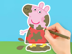 খেলা Coloring Book: Peppa In The Mud