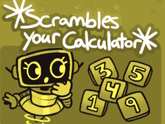 খেলা Scrambles Your Calculator