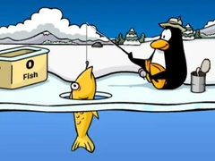 খেলা Club Penguin: Ice Fishing