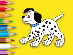 খেলা Coloring Book: Cute Spotted Dog