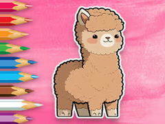 খেলা Coloring Book: Cute Alpaca