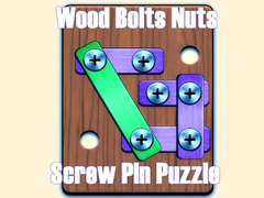 খেলা Wood Bolts Nuts Screw Pin Puzzle