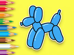 খেলা Coloring Book: Balloon Puppy