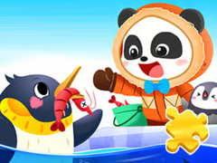 খেলা Jigsaw Puzzle: Baby Panda Antarctic Tour