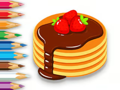 খেলা Coloring Book: Strawberry Pancake