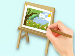 খেলা Coloring Book: Paysage Drawing Board