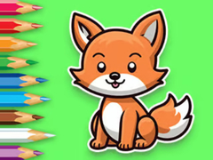 খেলা Coloring Book: Baby Fox