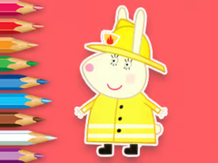 খেলা Coloring Book: Rabbit Firefighter