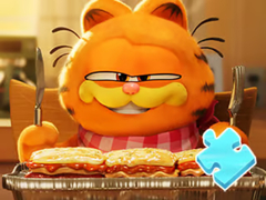খেলা Jigsaw Puzzle: Garfield And Lasagna